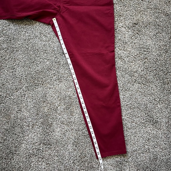 Style & Co Curvy Fit Skinny Jeans, Dark Red, Size 16, New with Tags - Picture 7 of 16
